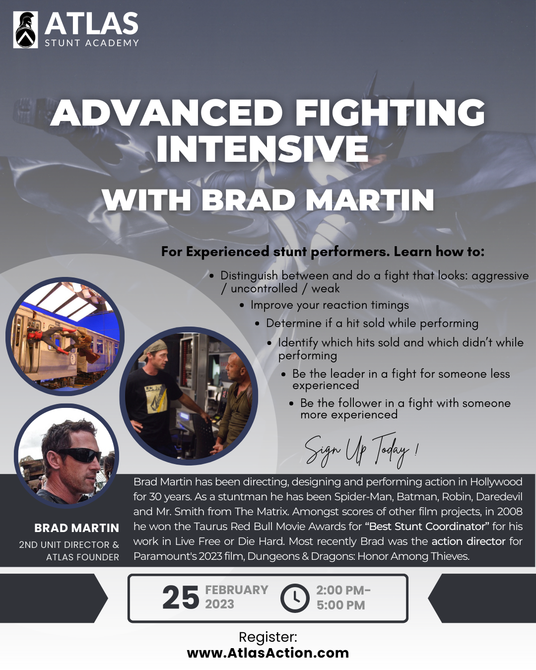 +Advanced Fighting Intensive w/ Brad Martin | Atlas Stunt Academy ...